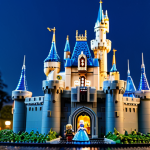 레고 디즈니 공주 이야기 - Cinderella's Castle**

> LEGO Cinderella Castle, illuminated, with detailed turrets and blue roof. M...