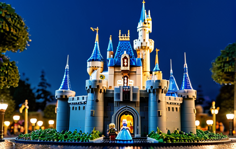 레고 디즈니 공주 이야기 - Cinderella's Castle**

> LEGO Cinderella Castle, illuminated, with detailed turrets and blue roof. M...